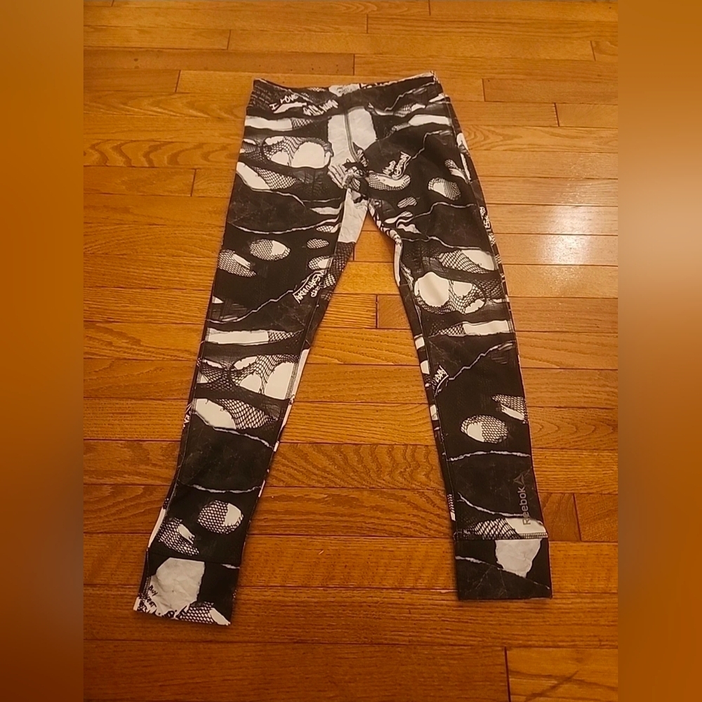 Womens Reebok Dance Shredded Punk Tights Sz S